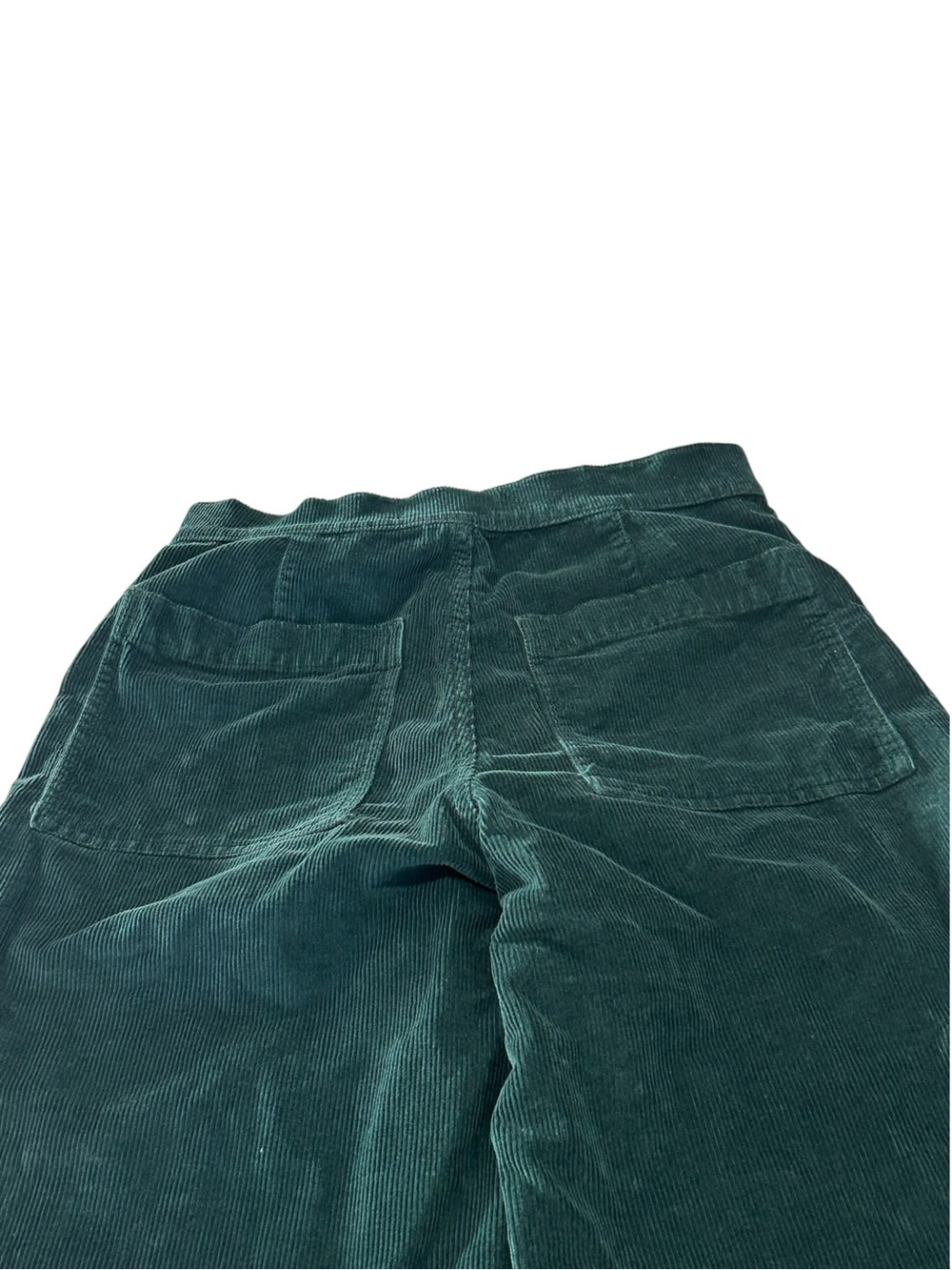 Madewell The Emmett Wide-Leg Pant In Corduroy Size 25 Style NS291 Green Stretchy - Picture 9 of 16